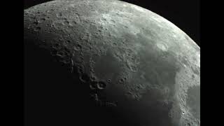 Raw Telescope Video of Waxing Crescent Moon 2  February 6th 2022 [upl. by Sergu]