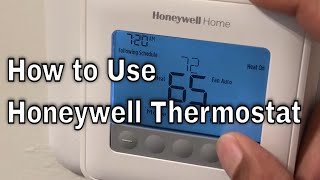 Honeywell Home Thermostat  How to Use [upl. by Eidorb459]