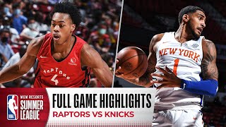 RAPTORS at KNICKS  NBA SUMMER LEAGUE  FULL GAME HIGHLIGHTS [upl. by Malet480]