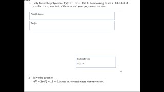 Factoring MHF4U [upl. by London]