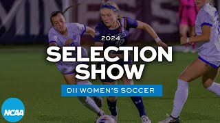 2024 NCAA DII womens soccer championship selection show [upl. by Nilerual]