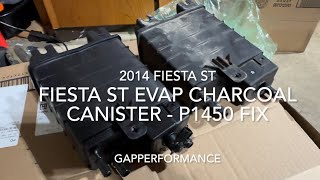 Fiesta ST Canister Replacement  P1450 Fix [upl. by Reffinej]