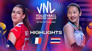 🇫🇷 FRA vs 🇹🇭 THA  Highlights  Week 2  Womens VNL 2024 [upl. by Duffy]