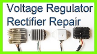 how to repair a voltage rectifier regulator charging system [upl. by Atinreb]