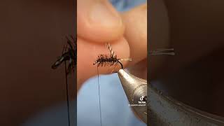 Fly tying a Griffiths Sparkle Gnat dry fly flyfishing flytying fishing fishingflies dryfly [upl. by Ahsatal559]