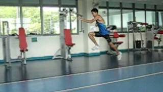 Plyometrics training  Bounding 2 [upl. by Oknuj]