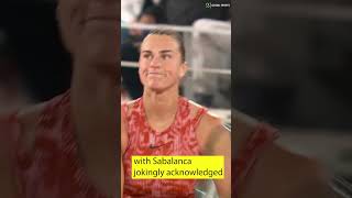 SABALENKA OFF TO WINNING WAYS AT ROLANDGARROS arynasabalenka sabalenka frenchopen2024 [upl. by Aivyls597]