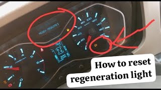 how to reset regeneration light regeneration light coming in cluster metre automobile mahindra [upl. by Nnoj]