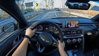 2022 Genesis G70 RWD POV Test Drive  More Fun Than The AWD [upl. by Ecnar]