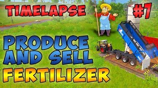 Farming simulator 17 Timelapse ep7  Recycling digestate sell fertilizer [upl. by Airotal]