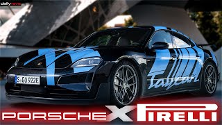 Porsche x Pirelli Project  Tailored Performance Tyres For Porsche Taycan Turbo GT [upl. by Sutherlan]