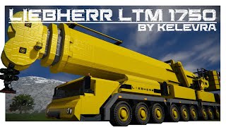 SPACE ENGINEERS LIEBHERR LTM 1750 EPIC Super Crane Setting Up [upl. by Rooke]