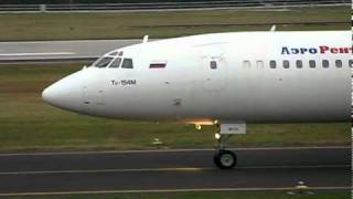 Tu154M taxi and takeoff at Ferihegy 13R [upl. by Canica]