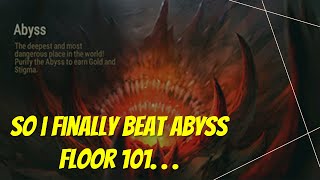 Epic Seven  So i finally beat Abyss 101 [upl. by Ahsinyt]