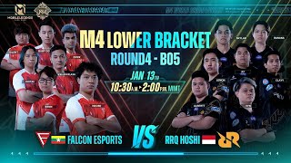 မြန်မာ  M4 ရှုံးထွက်အဆင့် Day 7  M4 World Championship RRQ vs Falcon Falcon vs RRQ [upl. by Giliana]