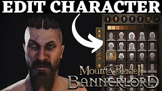 Bannerlord HOW TO EDIT CHARACTER DURING THE GAME [upl. by Lyrradal]