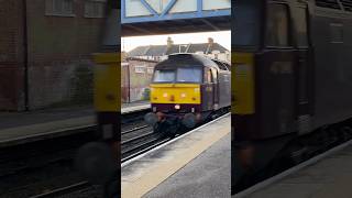 Class 47 and Lms black 5 speed past bexhill [upl. by Eirtemed]