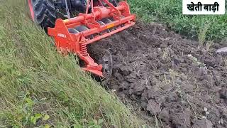 kubota 5501 new model 2023 rotary disc harrow kubota 5501 55HP [upl. by Geilich]