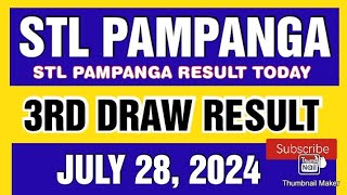 STL PAMPANGA RESULT TODAY 3RD DRAW JULY 28 2024 8PM [upl. by Leribag732]