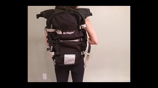 KRIEGA R30 Waterproof Motorcycle Touring Backpack Product Review [upl. by Leonanie608]