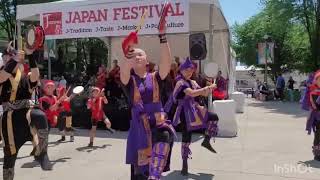 Japan Festival Chicago 2024  Dance Performance by Chicago Okinawa Kenjinkai amp Chimu DonDon [upl. by Nedda]