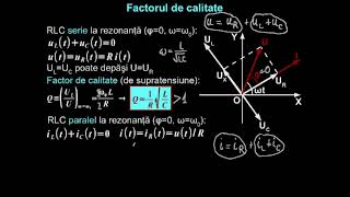 Rezonanţa circuitelor RLC frecvenţa de rezonanţă factorul de calitate  LectiiVirtualero [upl. by Augusto650]