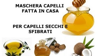 Maschera capelli al miele fatta in casa  Preparazione applicazione e risultato [upl. by Pryce]