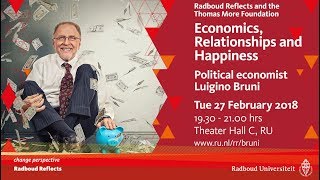 Economics Relationships and Happiness  Lecture by political economist Luigino Bruni [upl. by Ydnik307]