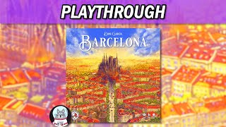 Barcelona  Solo Playthrough  Essen 2023 [upl. by Fachan774]