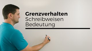 Grenzverhalten Grenzwert Was ist Was Teil 1 Schreibweisen Bedeutung  Mathe by Daniel Jung [upl. by Matti]