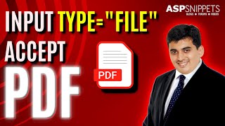 INPUT typefile accept PDF file in HTML [upl. by Madella106]