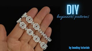 Beading beginner patterns How to make beaded bracelets [upl. by Whetstone]