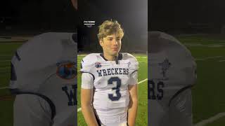 Staples QB Nick Weil thoughts on Thanksgiving game vs Greenwich football cthsfb prepzonepodcast [upl. by Molini390]