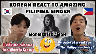 Korean React to Amazing Filipina Singer Morissette Amon  I’ve got goosebumps [upl. by Pampuch]