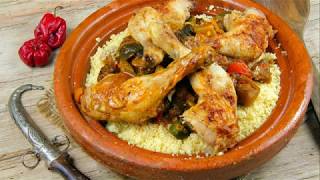 Recette  Tajine de poulet à la marocaine [upl. by Irahc231]