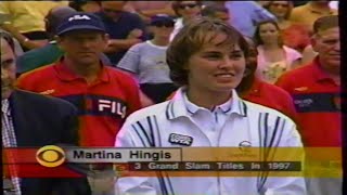 1997 US Open Womens Finals  No 1 Martina Hingis vs Venus Williams [upl. by Wunder]