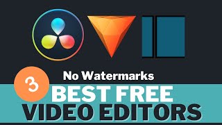 3 Best Free Video Editors with NO Watermark [upl. by Akemit]