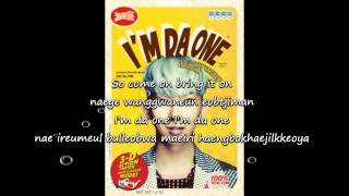 Lyrics Im Da One 암다원  Jo Kwon 조권 2AM ft ZionT [upl. by Niac]