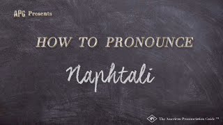 How to Pronounce Naphtali — Examples of Naphtali Pronunciation [upl. by Dearden]