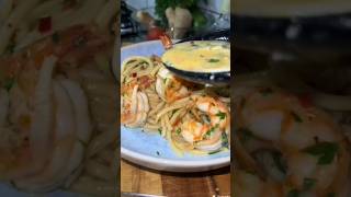 Dinner Ideas 🤤 food yt viralvideo seafoodlover seafood pasta shorts cooking foodie dinner [upl. by Ahtanoj]