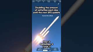 Doubling the satellites until the next SFS update day 3 shorts sfs spaceflightsimulator [upl. by Liartnod]