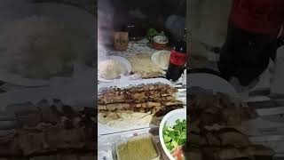 Афганська вечеря с друзями шашлик рис овочі аджика лаваш Afghanisches Abendessen mit Freunden [upl. by Sybley509]