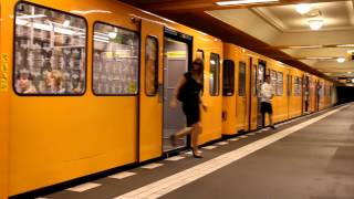 Berlin Naturkundemuseum  Ein und Ausfahrt der UBahn Linie 6 1080p HD [upl. by Giselle]