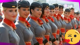 Top 15 Most Beautiful and Attractive Airlines Stewardess [upl. by Eniwtna]