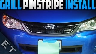 How To Install Grill Pinstripes Subaru WRXSTI [upl. by Lohner]