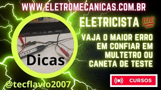 Eletricista parte 1  veja o maior erro do multímetro ou caneta de teste [upl. by Bierman]