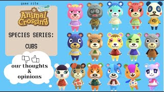 animal crossing new horizons species series cubs [upl. by Eizdnil]