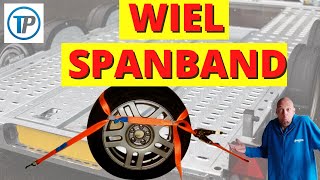 WIELSPANBAND GEBRUIKEN WIEL VASTZETTEN MET SPANBAND SPANBAND AUTOTRANSPORT SPANBAND WIELEN 2022 [upl. by Pappas]