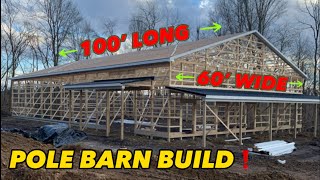 100’x 60’ Pole Barn Build amp Cost [upl. by Calvano]