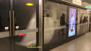 Two Elizabeth Line Trains at Whitechapel London UK [upl. by Mellie101]